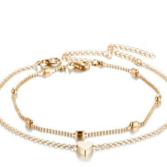 2 Pcs Stackable Dainty Anklet Set - Picture 6 of 6